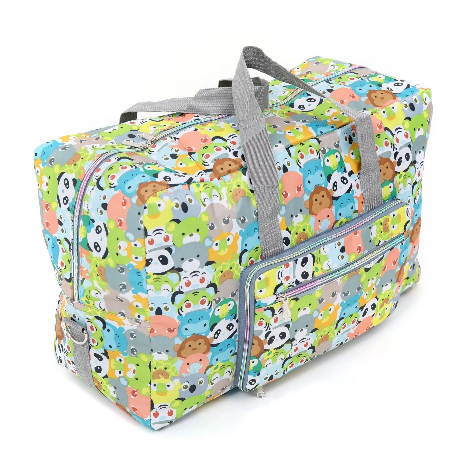 Travel Duffel Bag Foldable Floral Large Capacity