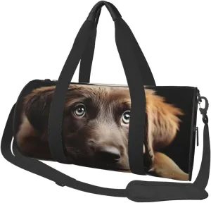 Travel Duffel Bag Foldable Weekender Overnight Bag Puppies Dog Sports Tote Gym Bags Large Capacity Lightweight Carry On Luggage Bags for Men Women