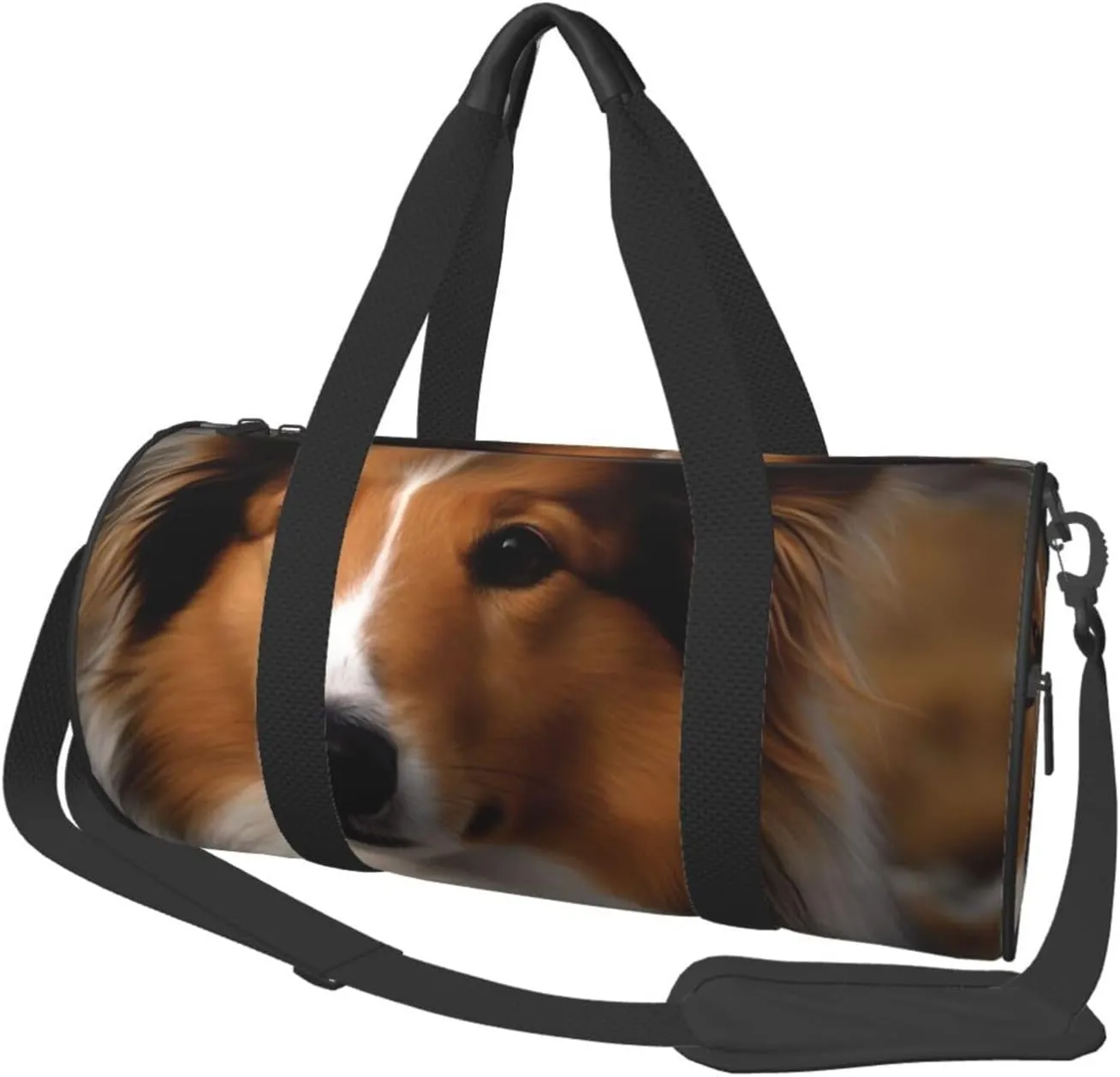 Travel Duffel Bag Foldable Weekender Overnight Bag Shetland Sheepdog Sports Tote Gym Bags Large Capacity Lightweight Carry On Luggage Bags for Men Women