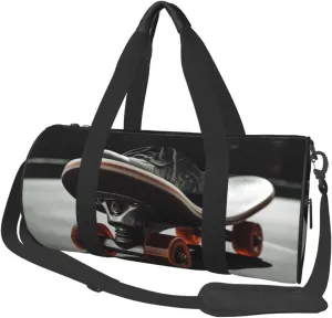 Travel Duffel Bag Foldable Weekender Overnight Bags Skateboard Wheel Sports Tote Gym Bag Large Capacity Lightweight Carry On Luggage Bags for Men Women