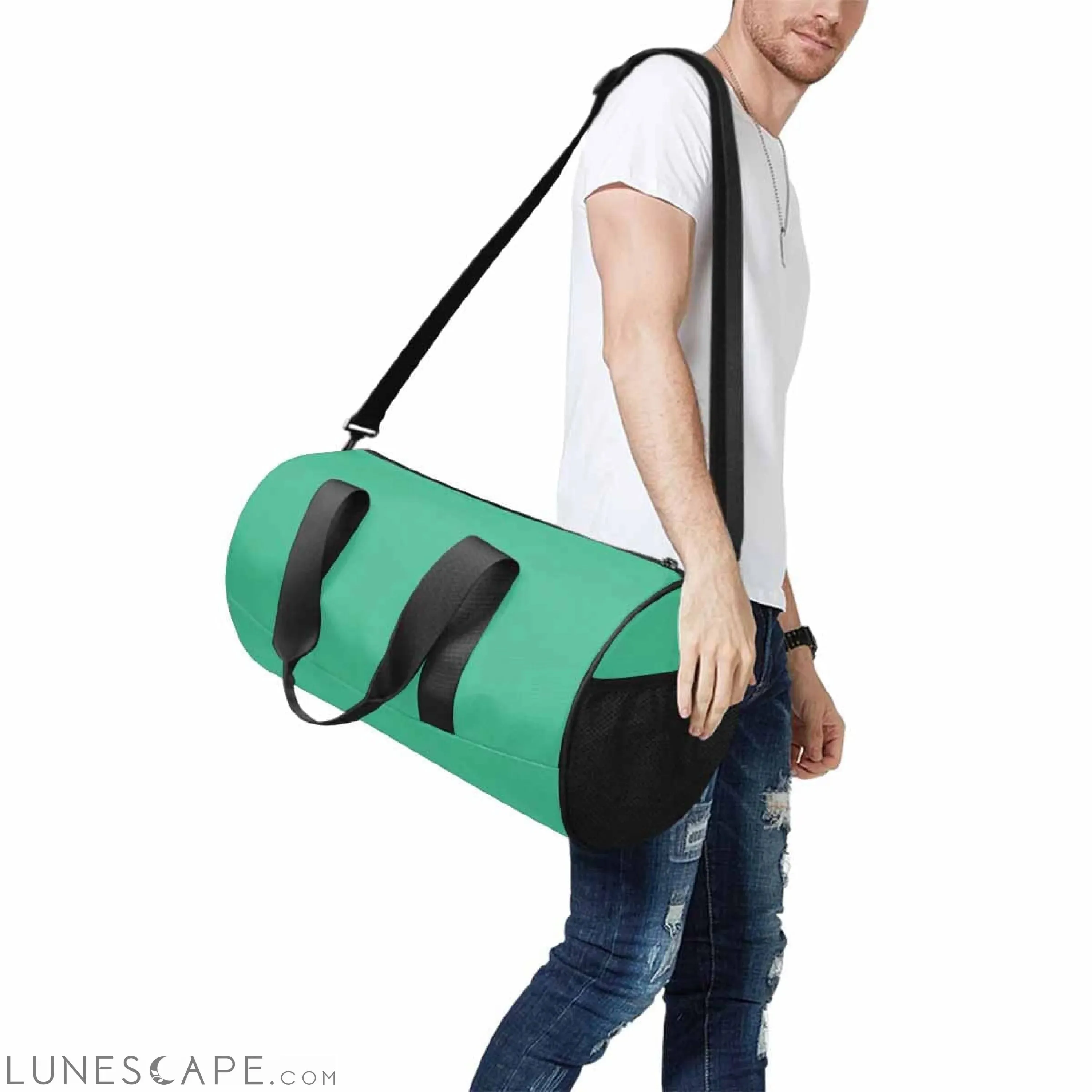 Travel Duffel Bag - Mint Green - Carry
