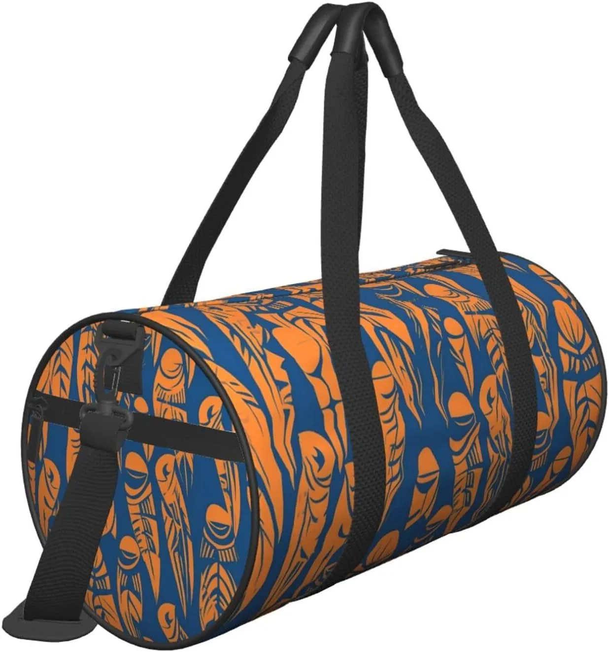 Travel Duffel Bag Orange And Blue People Weekender Overnight Bag For Men Women Large Capacity Sports Gym Bag Canvas Carry On Tote Bags For Travel Yoga