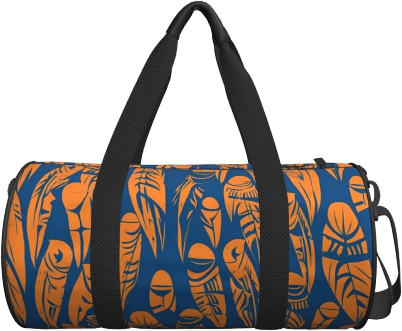 Travel Duffel Bag Orange And Blue People Weekender Overnight Bag For Men Women Large Capacity Sports Gym Bag Canvas Carry On Tote Bags For Travel Yoga