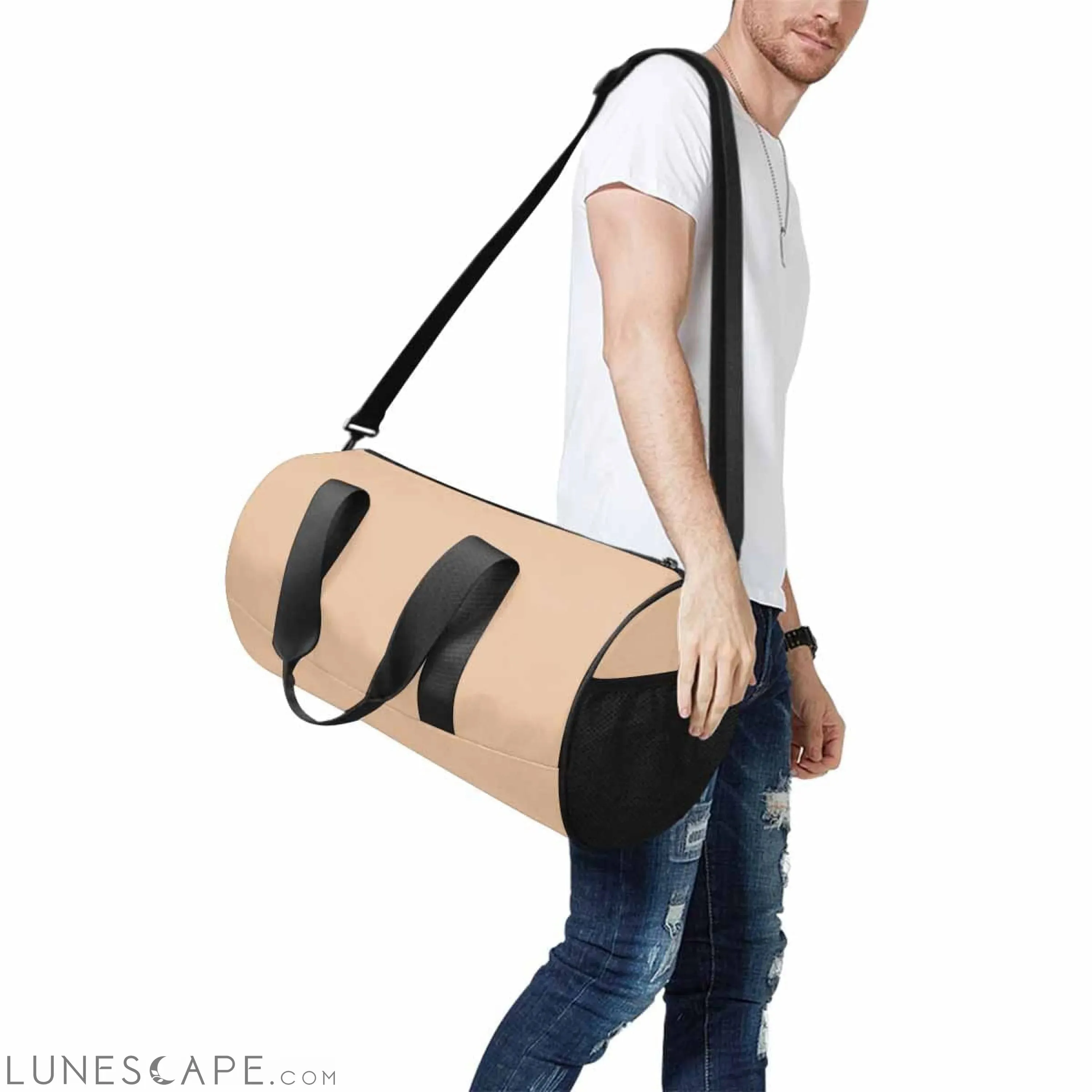 Travel Duffel Bag - Pale Brown - Carry