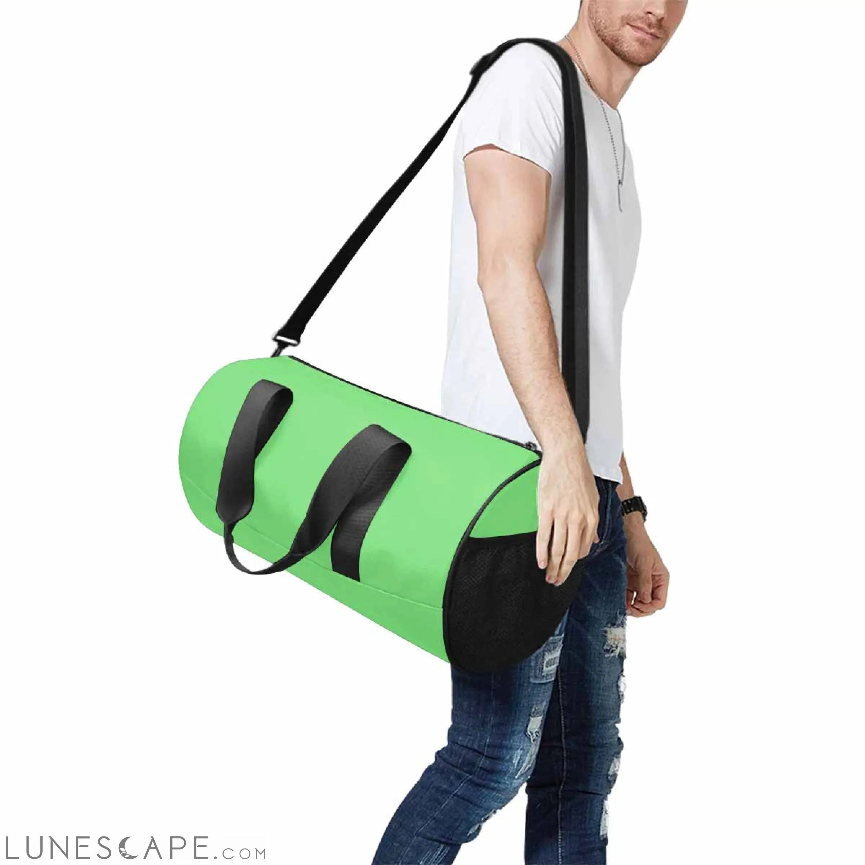 Travel Duffel Bag - Pastel Green - Carry