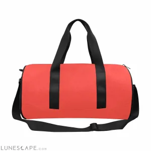 Travel Duffel Bag - Red Orange - Carry