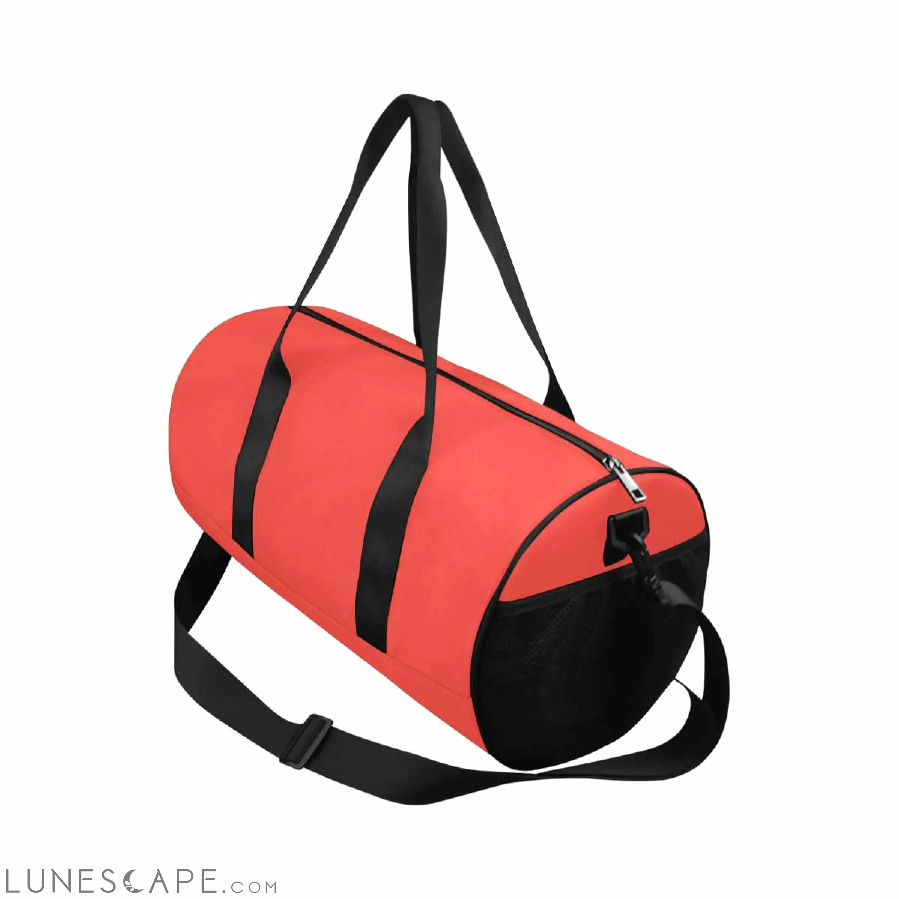 Travel Duffel Bag - Red Orange - Carry