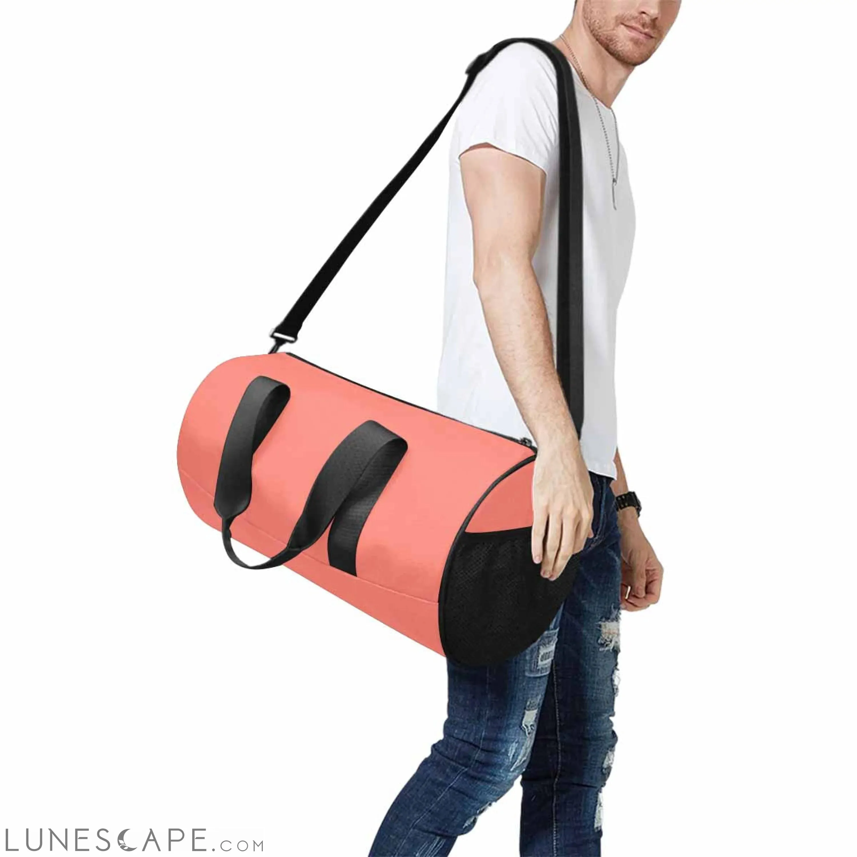 Travel Duffel Bag - Salmon Red - Carry