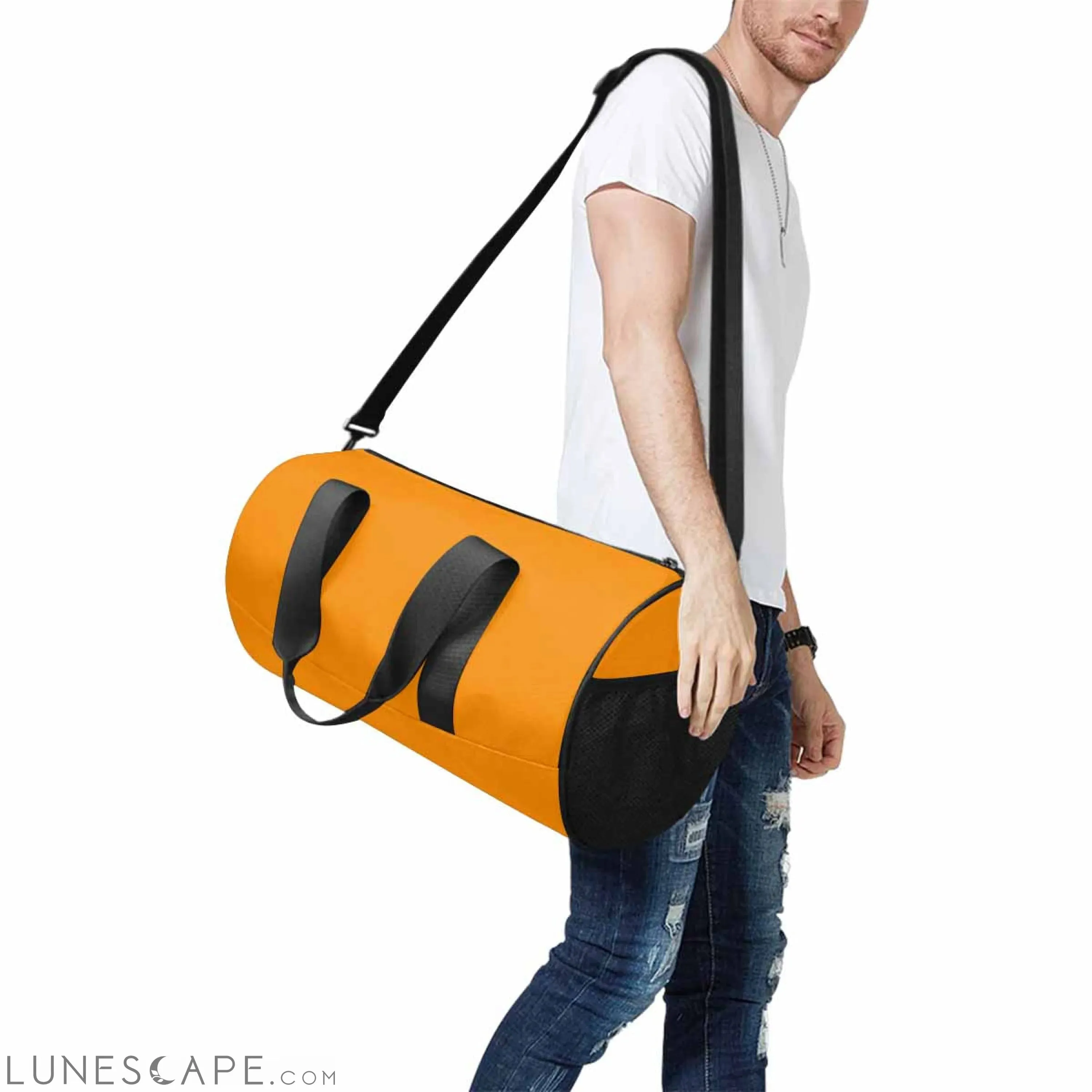 Travel Duffel Bag - Tangerine Orange - Carry