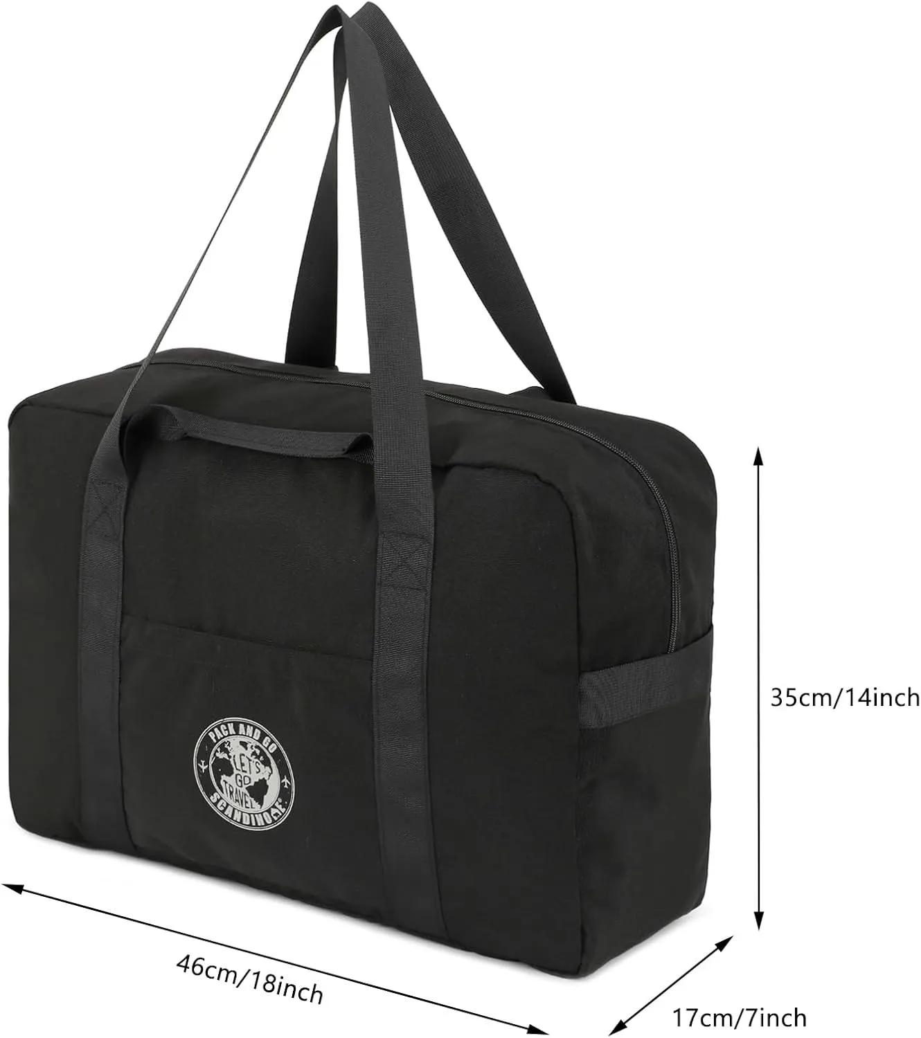 Travel Duffel Bag Weekender Overnight Bag, Sports Gym Bag Carry On Tote Bag for Men Women Scandihome Series