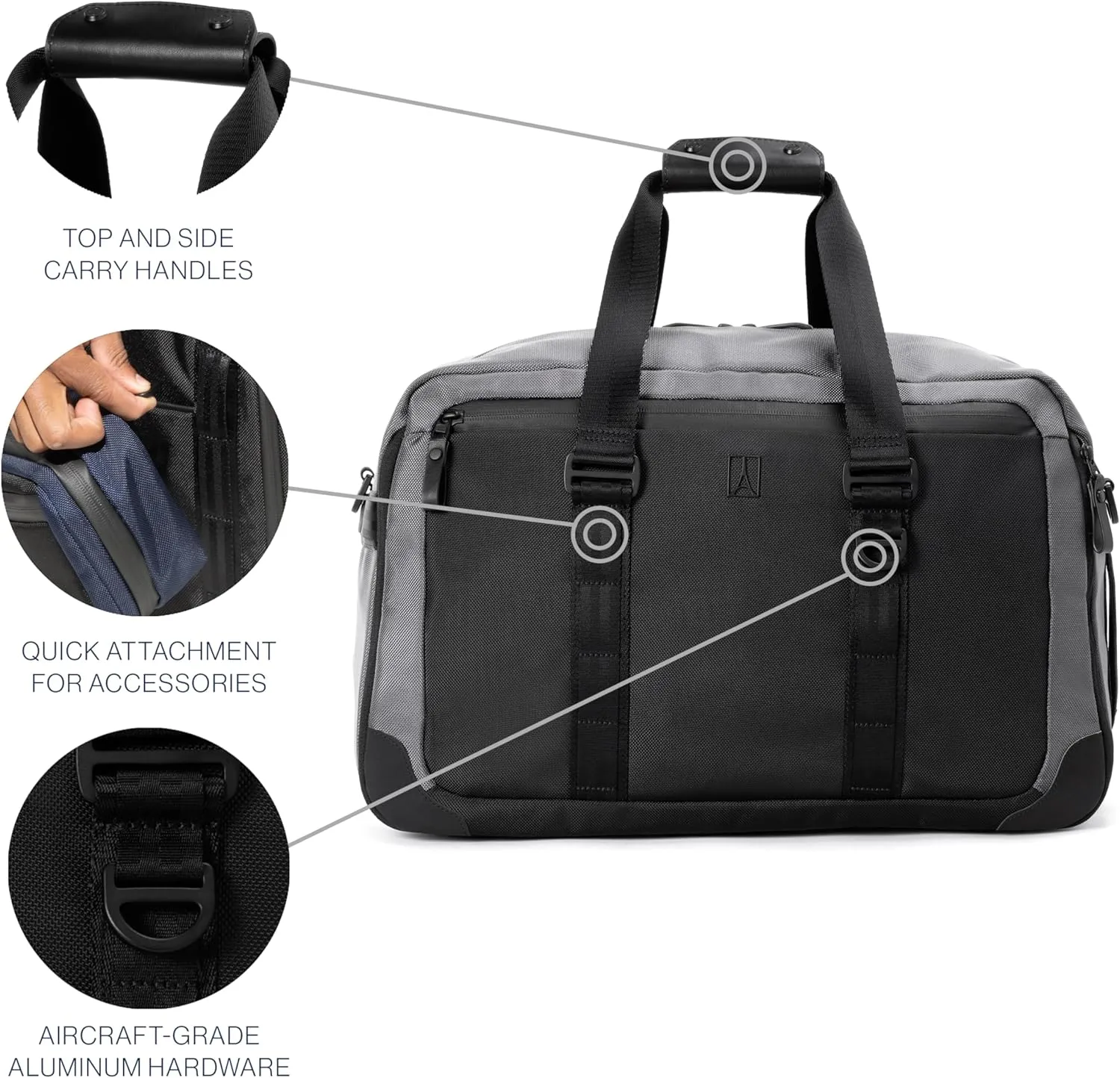 Travelpro Altitude Double Expansion Travel Duffel Bag, 40-48l