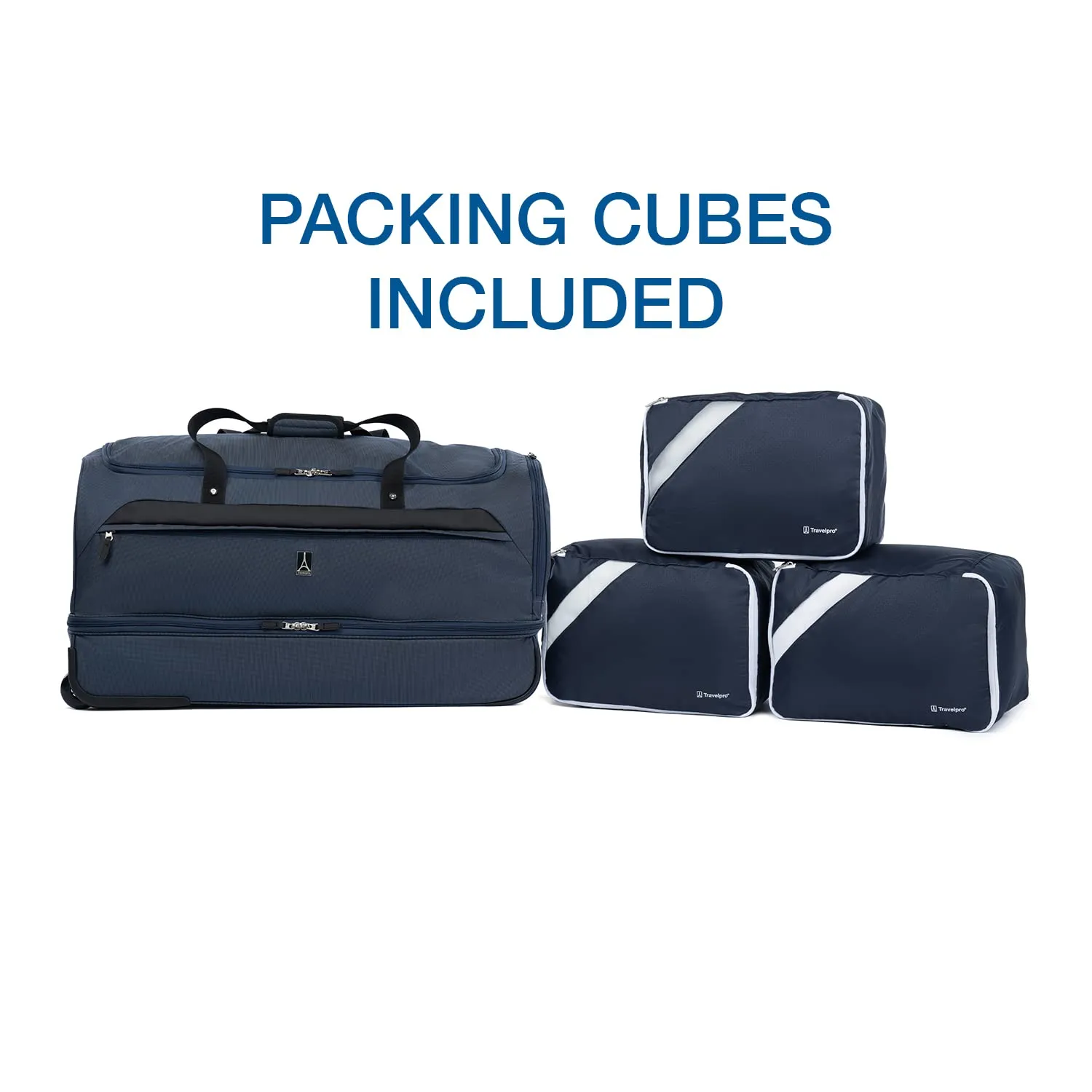 Travelpro Roadtrip 30 Drop-Bottom Rolling Duffel with Packing Cubes U4