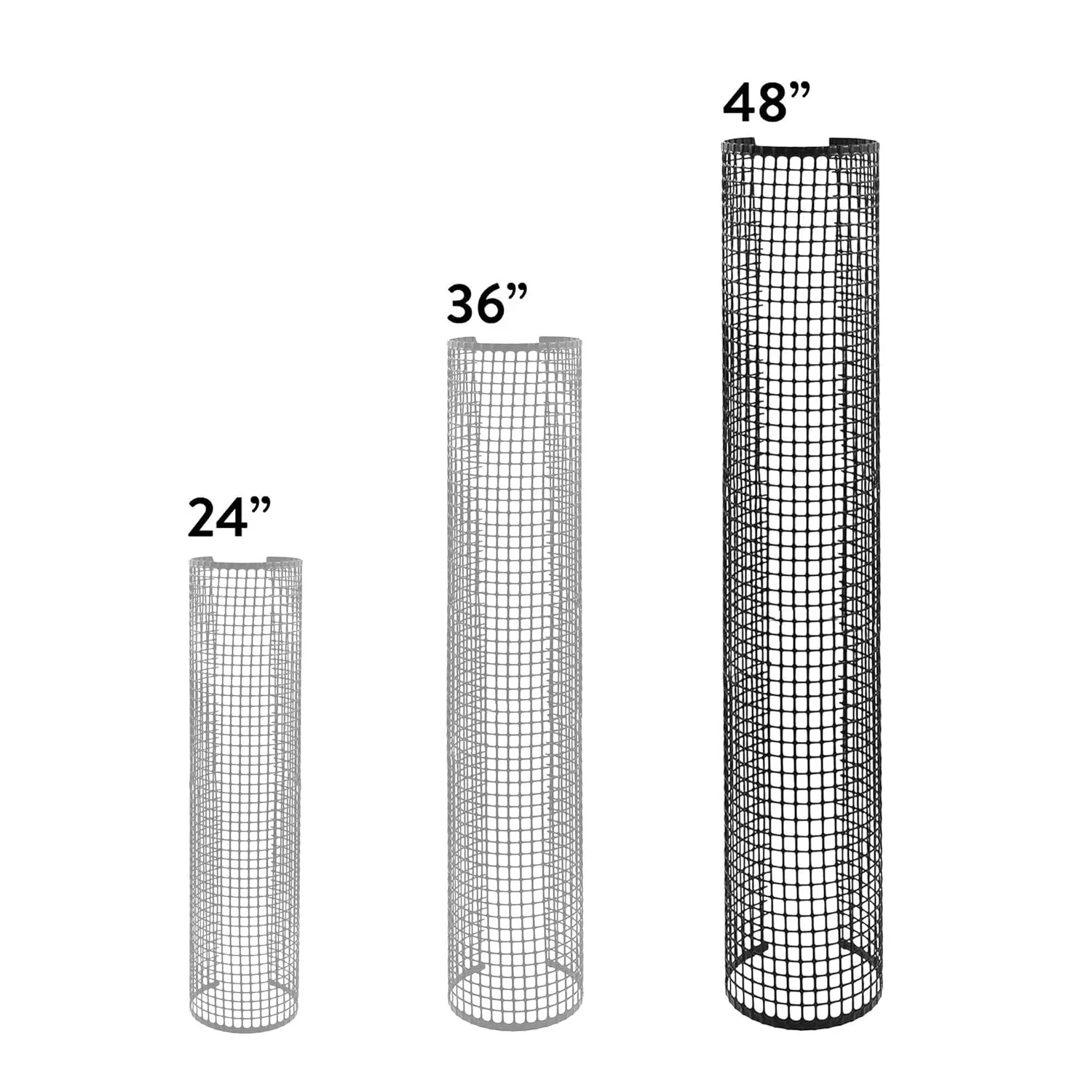 Tree Guards | Mesh Tree Bark Protector | Tree Deer Protection | Tree Trunk Protectors | 48" Tall x 4" Diameter (5 Pack)