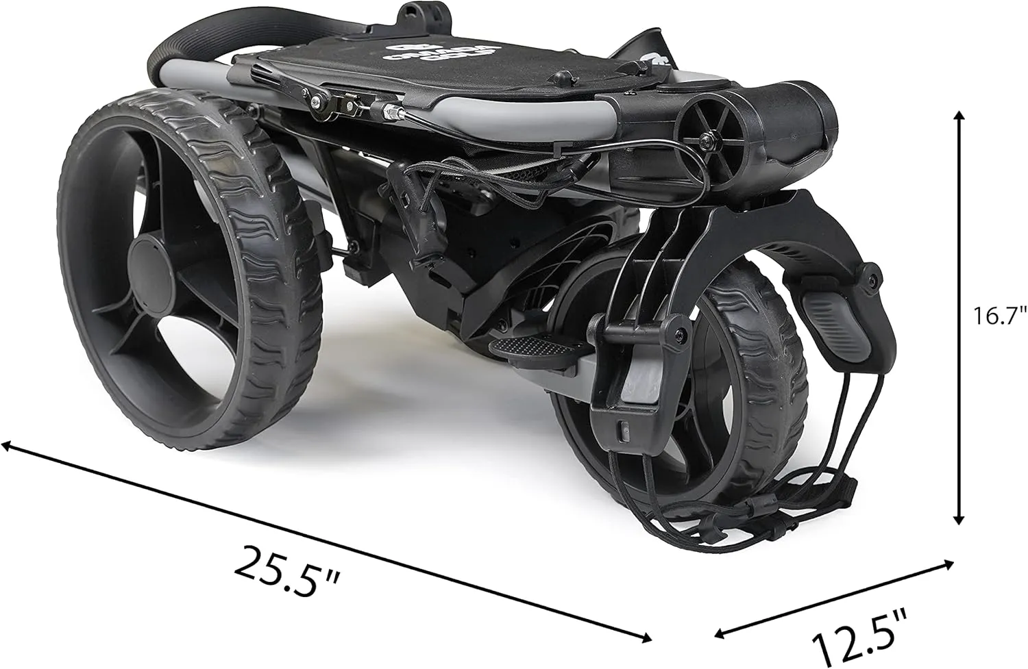 Trilite Golf Push Cart | Lightweight and Folding Golf Cart | Adjustable Golf Bag Stand