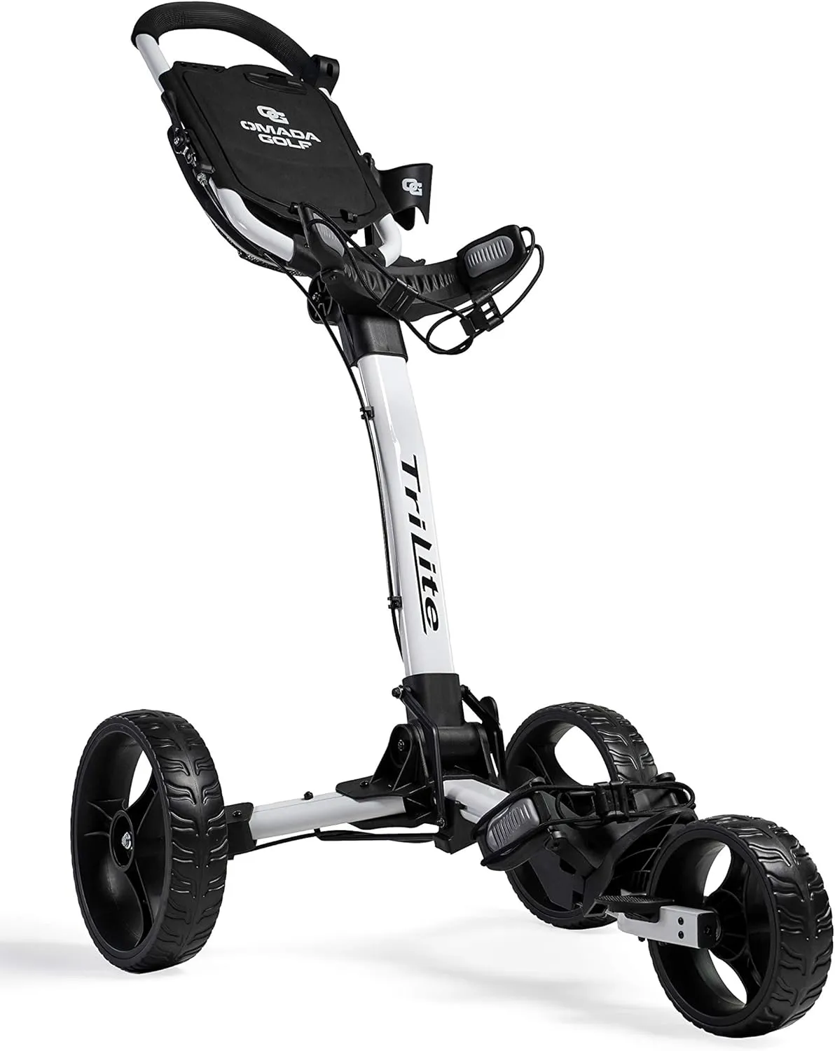 Trilite Golf Push Cart | Lightweight and Folding Golf Cart | Adjustable Golf Bag Stand