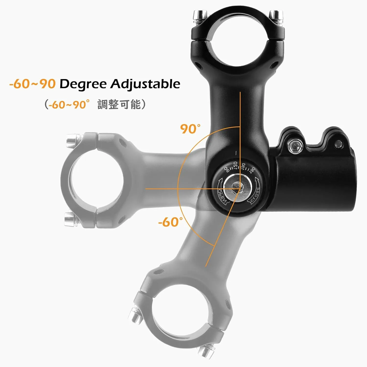 TRIWONDER Bike Stem Riser Handlebar Extender Bicycle Fork Stem for MTB BMX Mountain Bike Aluminium Alloy Head Up Adapter