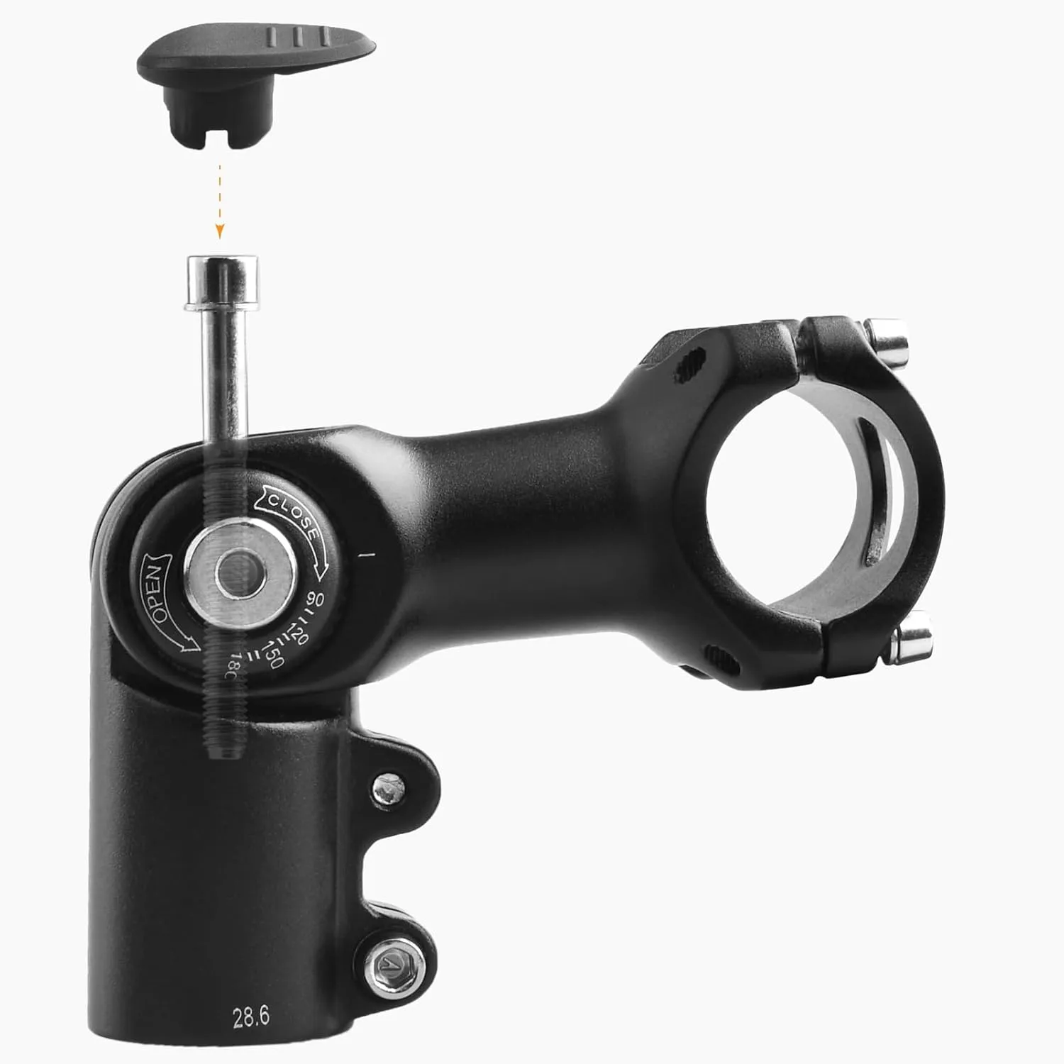 TRIWONDER Bike Stem Riser Handlebar Extender Bicycle Fork Stem for MTB BMX Mountain Bike Aluminium Alloy Head Up Adapter