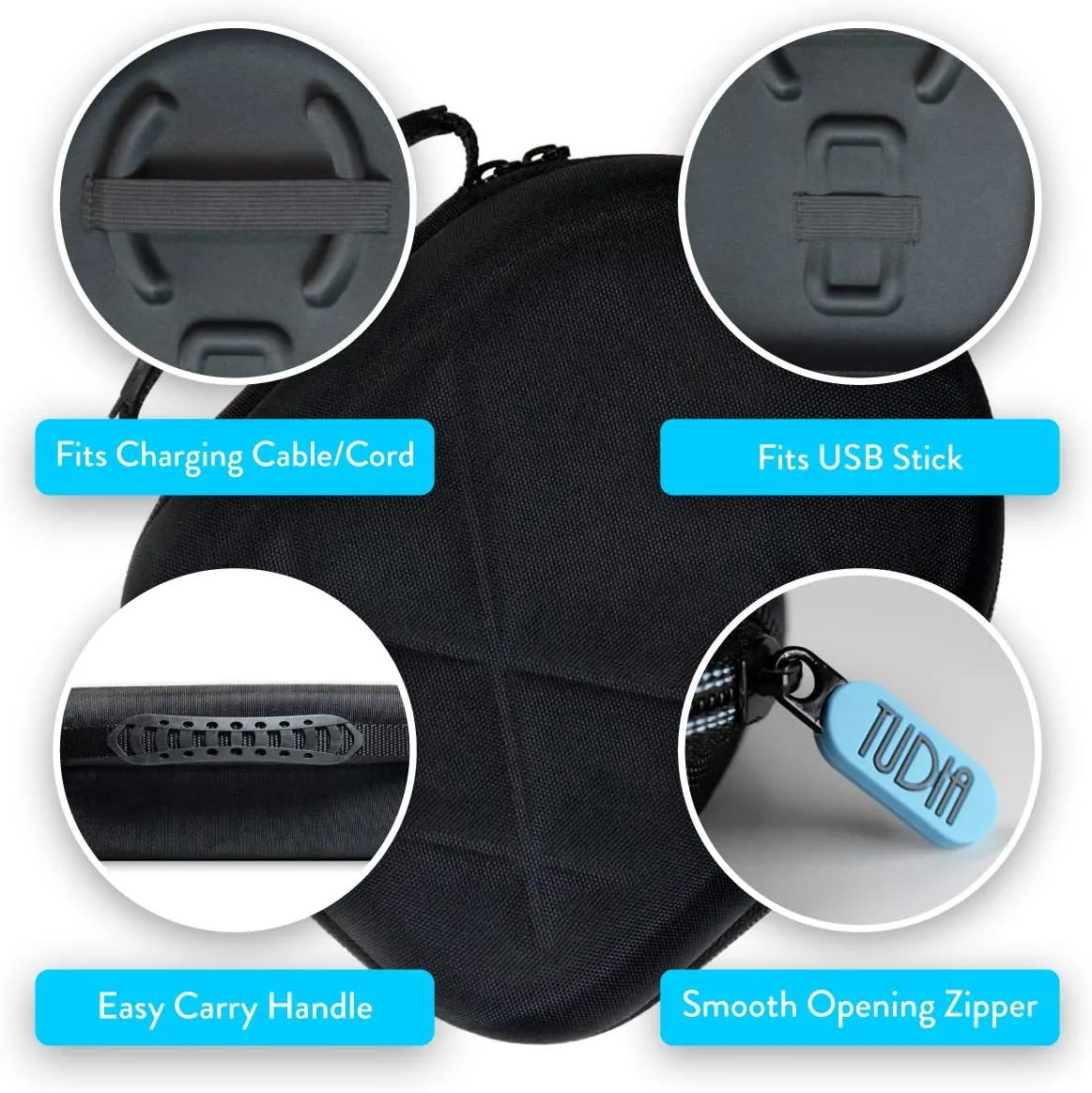 TUDIA EVA Empty Travel Portable Game Headset Case Compatible with Corsair Void RGB Headset, Storage Hard Carrying Case