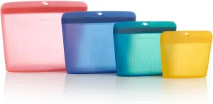 Tupperware Ultimate Silicone 4-Bag Food Storage Set