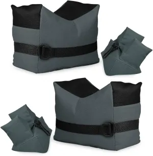 Twod Outdoor Shooting Rest Bags - Target Sports Bench Rest with Front & Rear Support SandBag Stand Holders for Gun Rifle Shooting Hunting Photography - Unfilled