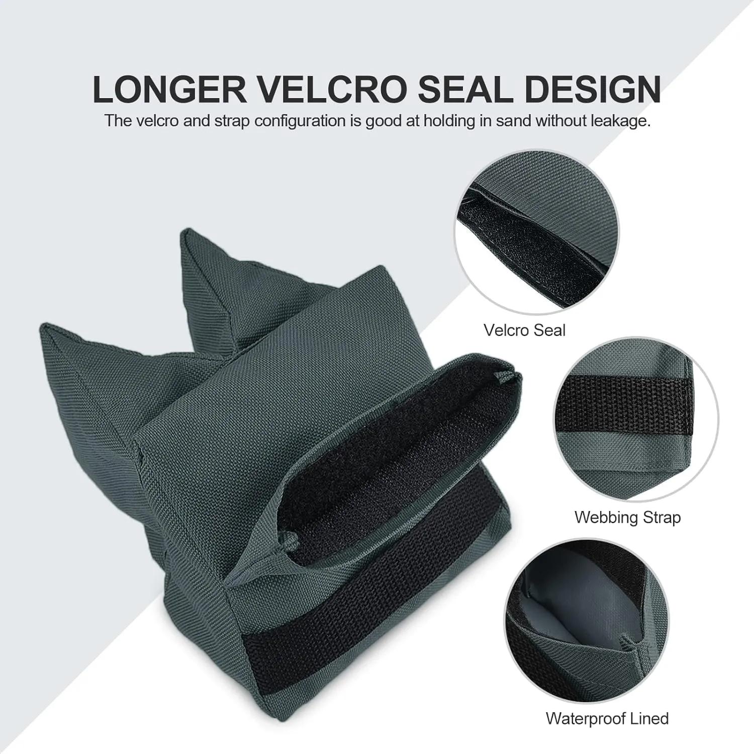 Twod Outdoor Shooting Rest Bags - Target Sports Bench Rest with Front & Rear Support SandBag Stand Holders for Gun Rifle Shooting Hunting Photography - Unfilled