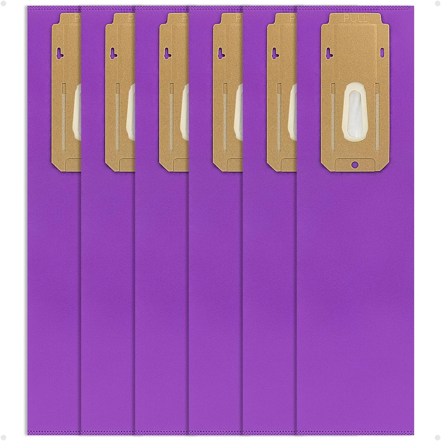 Type CC HEPA Upright Vacuum Cleaner Bags Replace Part AK1CC6H Compatible with Oreck Elevate Vacuum Models X3, X5, XL7, XL21, 2000, 3000, 4000, 8000, 9000 Series, 6 Pack, Purple