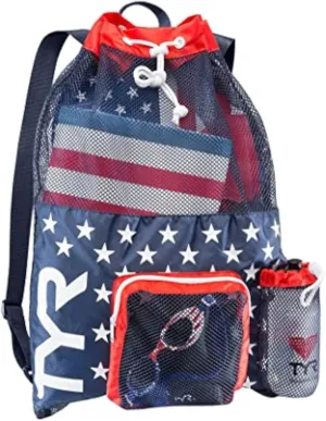 TYR Big Mesh Mummy Backpack, Red/Navy, Medium