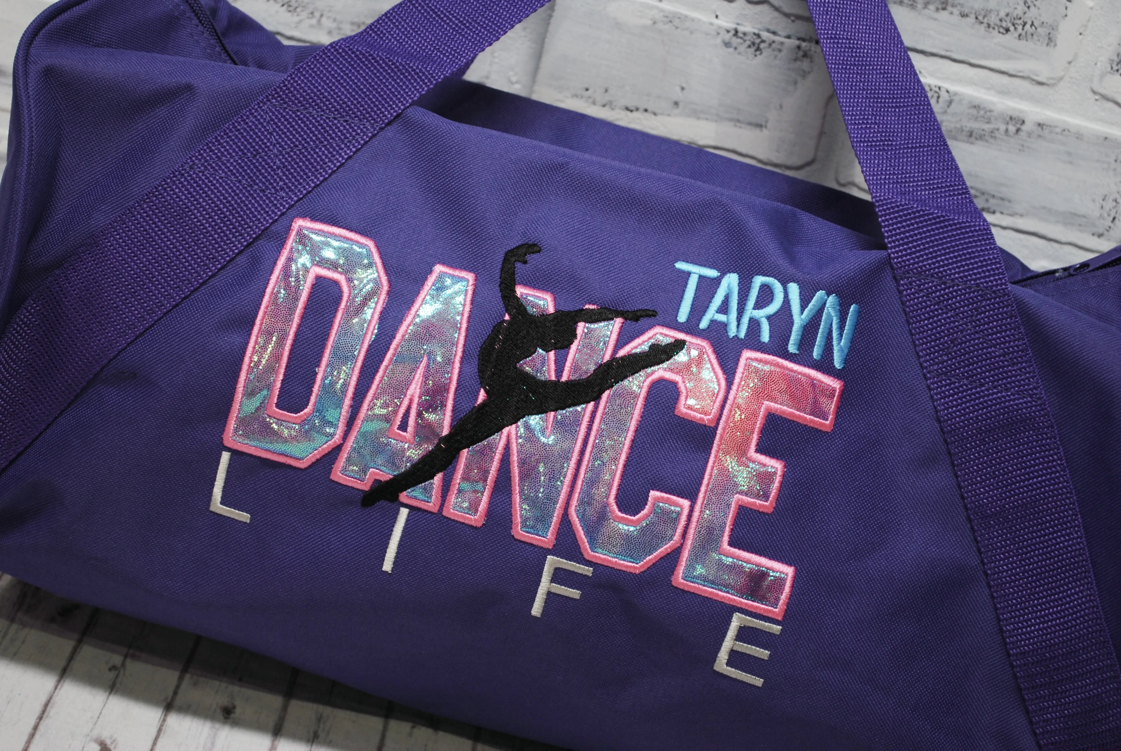 Unicorn Ombre Personalized Dance Tote or Duffle Bag