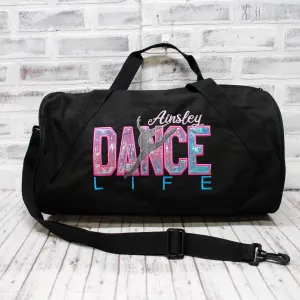 Unicorn Ombre Personalized Dance Tote or Duffle Bag