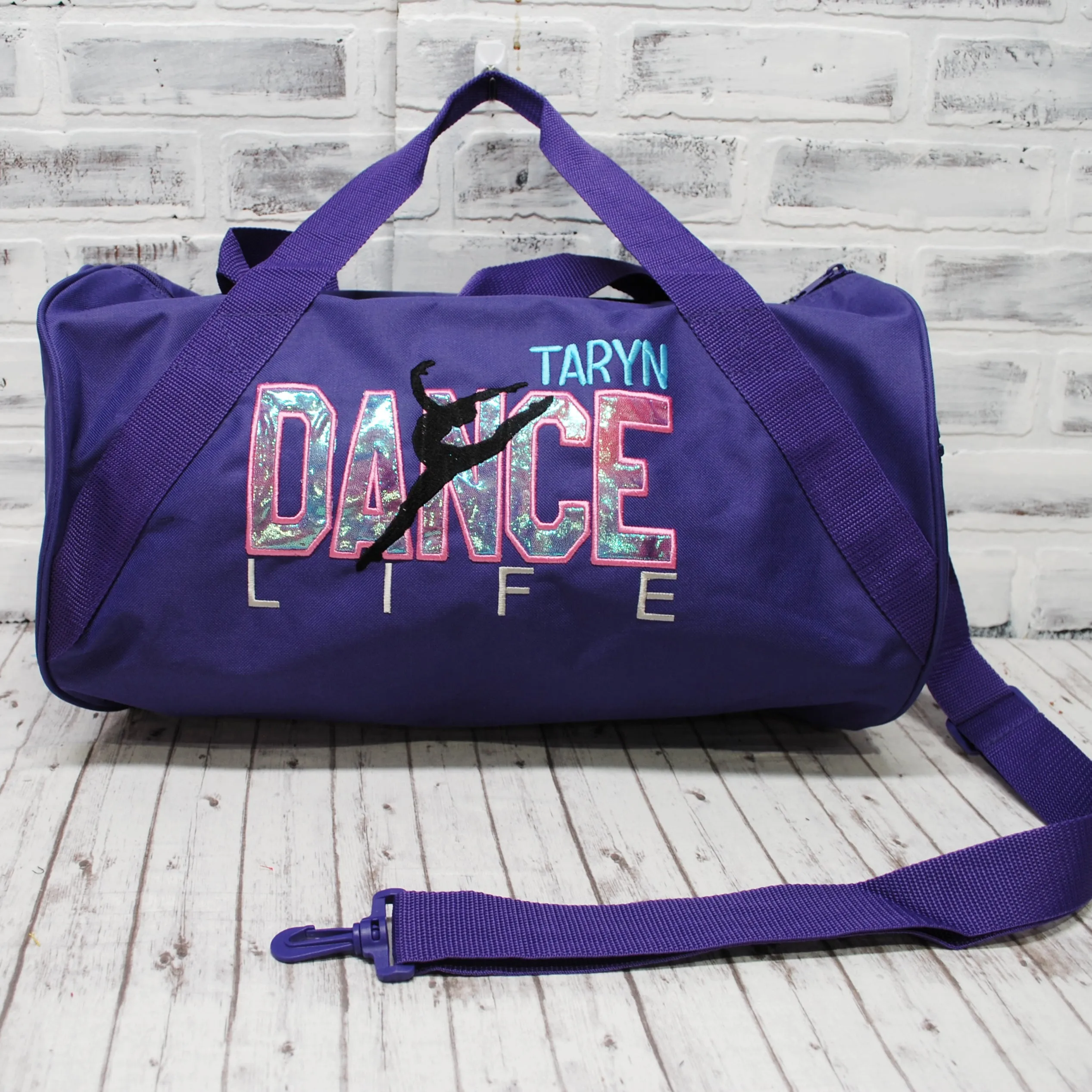Unicorn Ombre Personalized Dance Tote or Duffle Bag