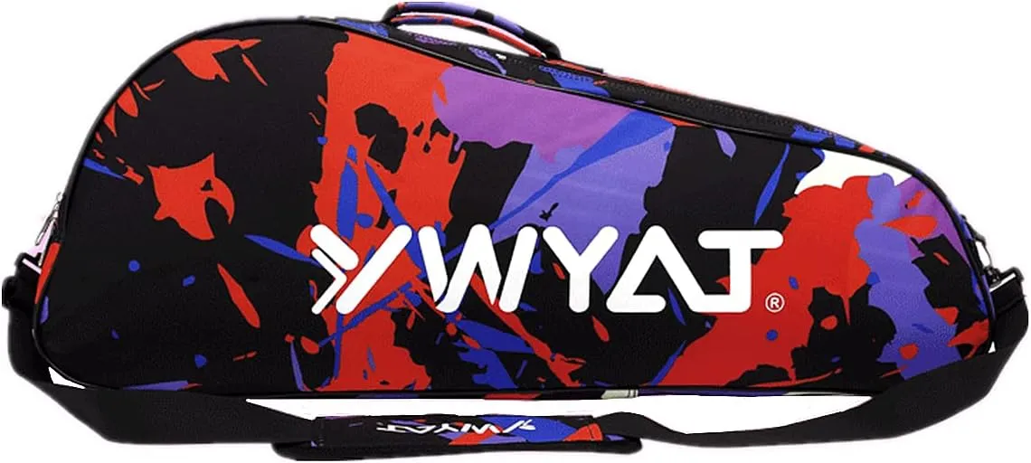UNISTRENGH Badminton Racket Bag Waterproof Tennis Racquet Single Shoulder Bags 3 to 6 Racquet Tote Pack for Men Women Youth and Adult
