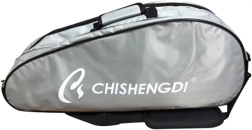 UNISTRENGH Badminton Racket Shoulder Bag Backpack with Shoe Compartment, Multifunction 6 Racquets Tennis Bag for Men and Women, 12 Rackets Bag