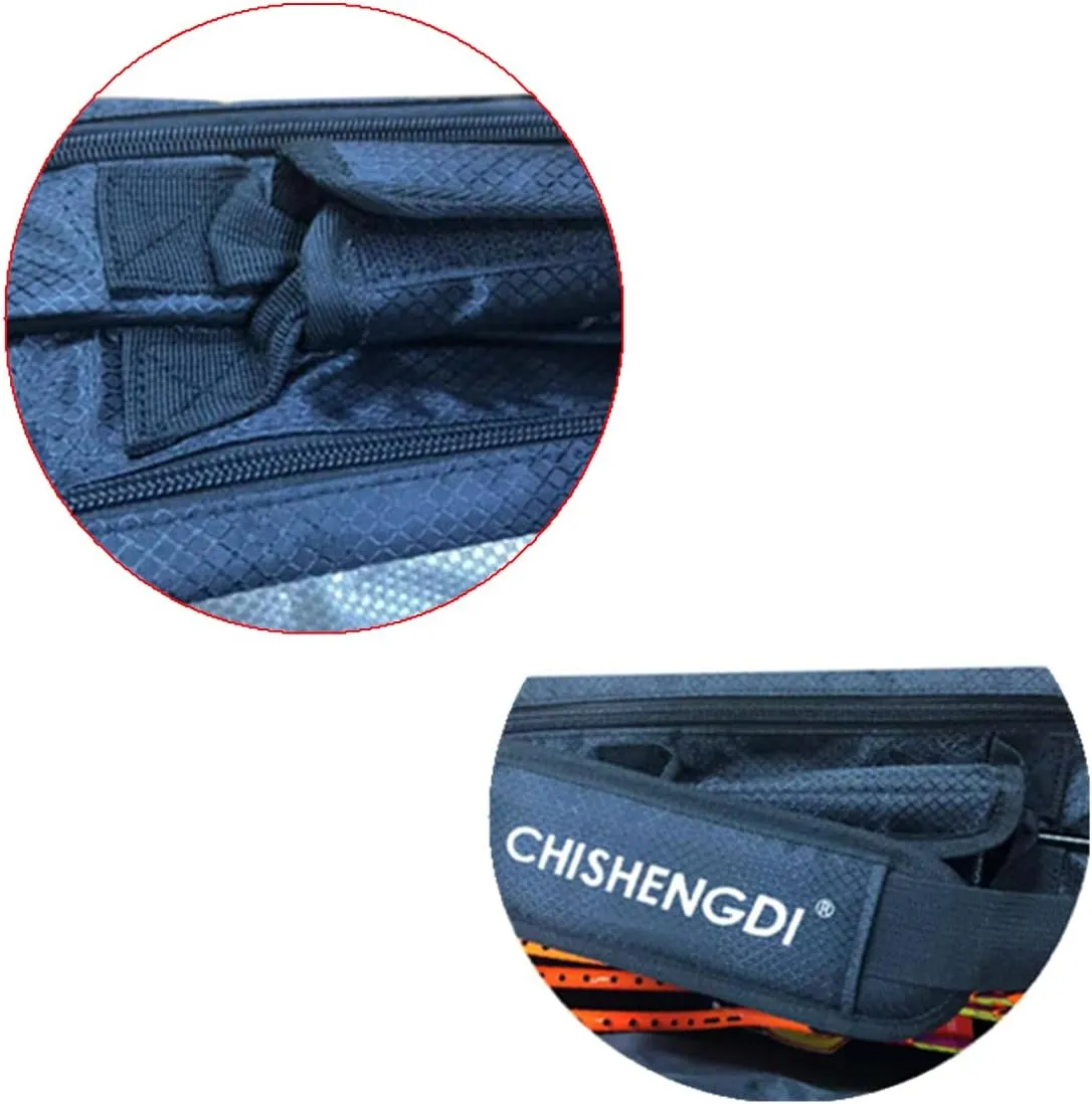 UNISTRENGH Badminton Racket Shoulder Bag Backpack with Shoe Compartment, Multifunction 6 Racquets Tennis Bag for Men and Women, 12 Rackets Bag