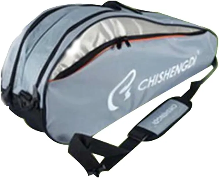 UNISTRENGH Badminton Racket Shoulder Bag Backpack with Shoe Compartment, Multifunction 6 Racquets Tennis Bag for Men and Women, 12 Rackets Bag