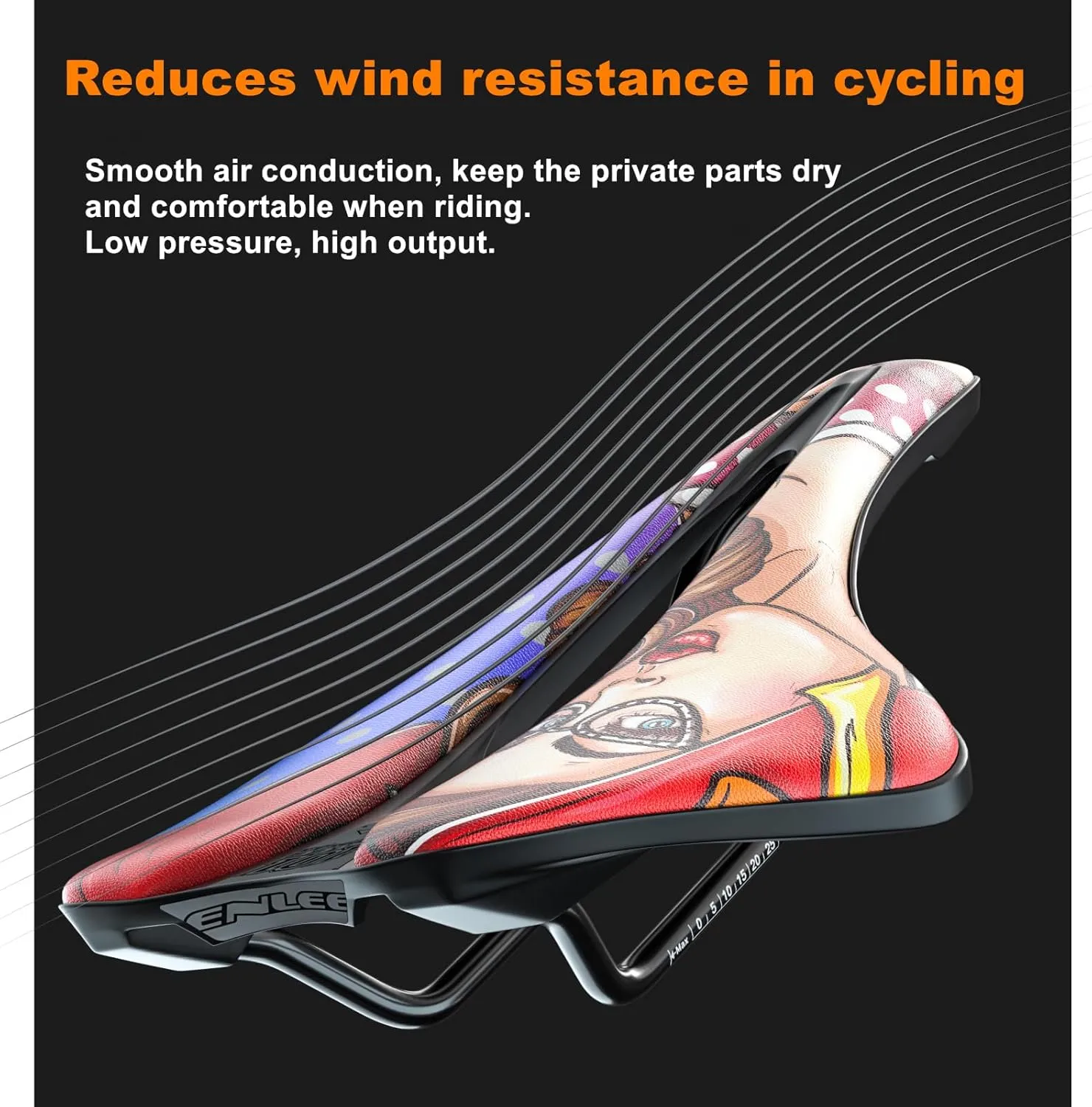 UNISTRENGH Comfortable Bike Saddle Mountain Bicycle Seat Profession Road MTB Folding Bike Accessories Seat Personalized Outdoor Or Indoor Cycling Cushion Pad