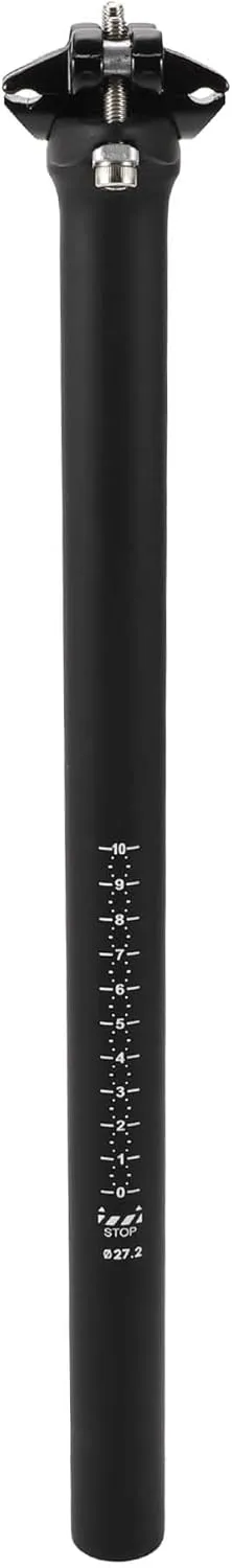 Universal 27.2x350mm Matte Black Bike Seat Posts Shock Absorbing Bike Saddle Post Seat Tube Carbon Fiber 1 Pc