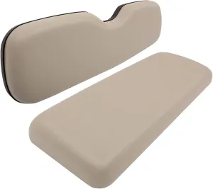 Universal Rear Replacement Cushions for Golf Cart Rear Seat, Golf Cart Cushion Back Seat for EZGO TXT RXV ST for ST Sport for Valor Models for Club Car, Dedicated for Flip Rear Seats, Stone