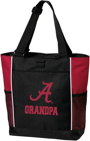 University of Alabama Grandpa Tote Bags Crimson Tide Alabama Grandfather Totes Beach Travel