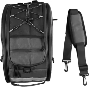 UPKOCH Cycling Tail Bag Bicycles Bike Bag Seat Bag Multifunctional Bike Frame Bag Handlebar Rear Bike Pouch Pannier Bag Under Saddle Bag Storage Carrier Bike Travel Bag Black Nylon Cloth