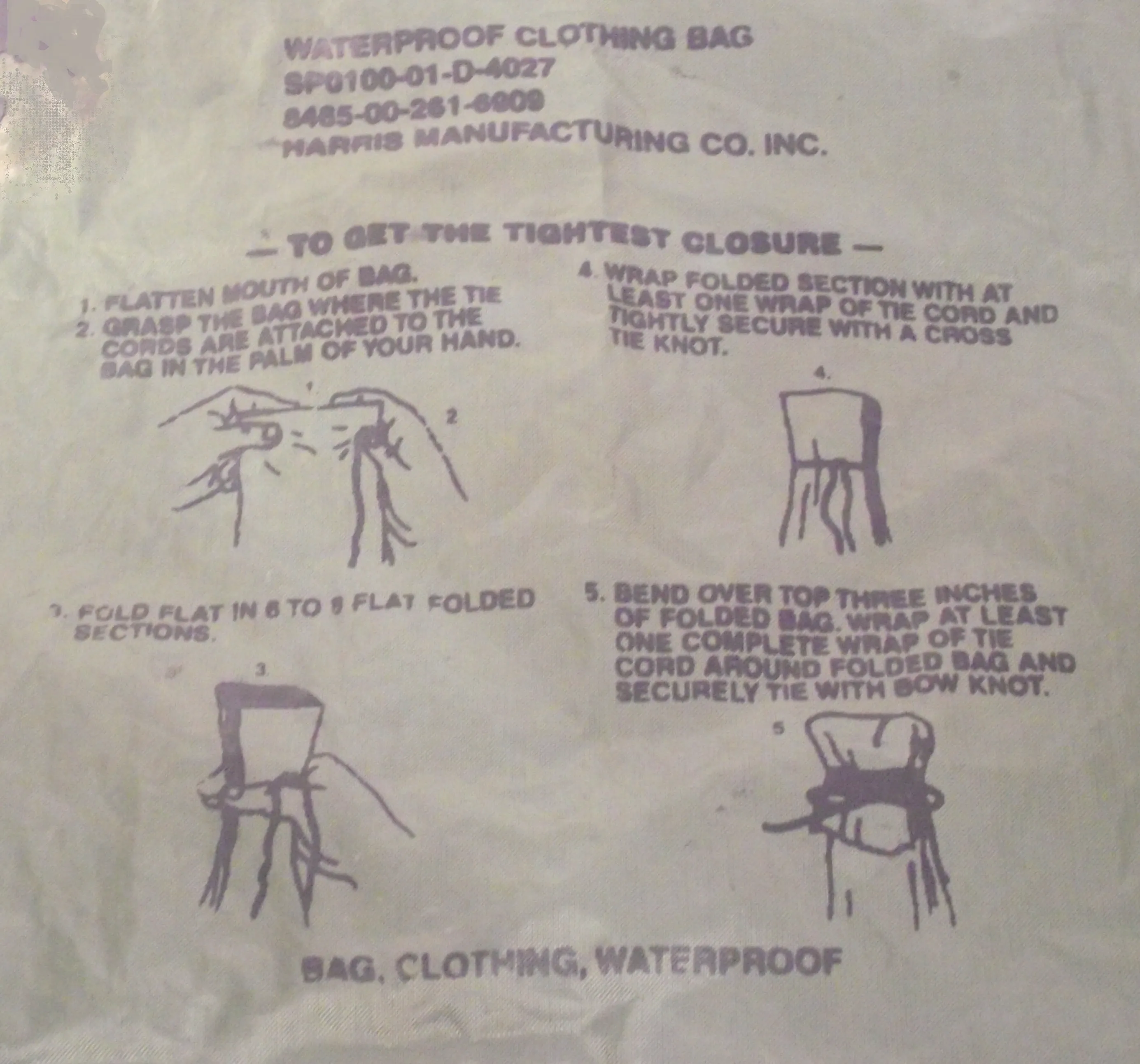 USGI Waterproof Clothing Bag