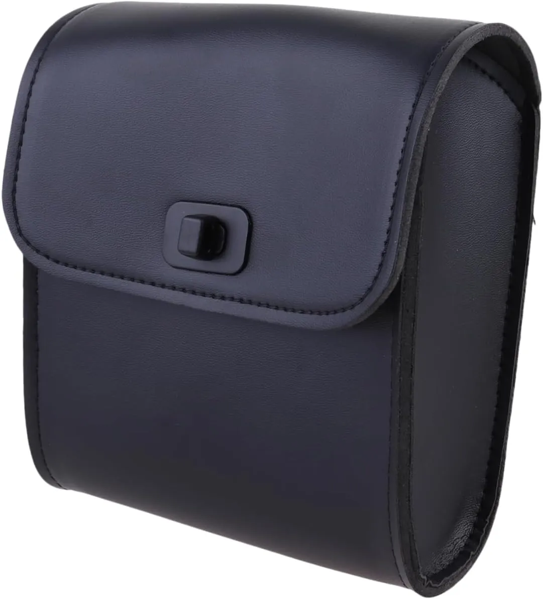 Vaguelly Handlebar Bag for Bike Pannier Synthetic Leather Motorcycle Saddlebag Buckled Straps for Easy Access for Carrying Essentials Cycling Adventures Black Random Style