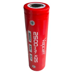 Vapcell K25 2500mAh FLAT TOP 18650 High drain