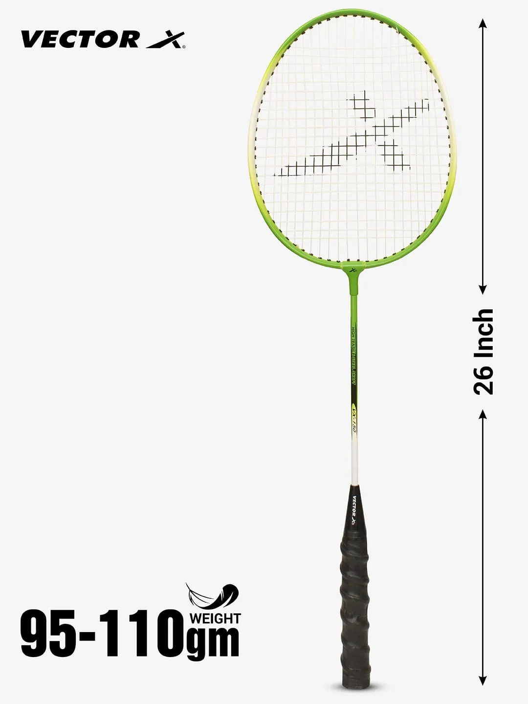 VECTOR X VXB-150 Green Strung G1 Badminton Racquet