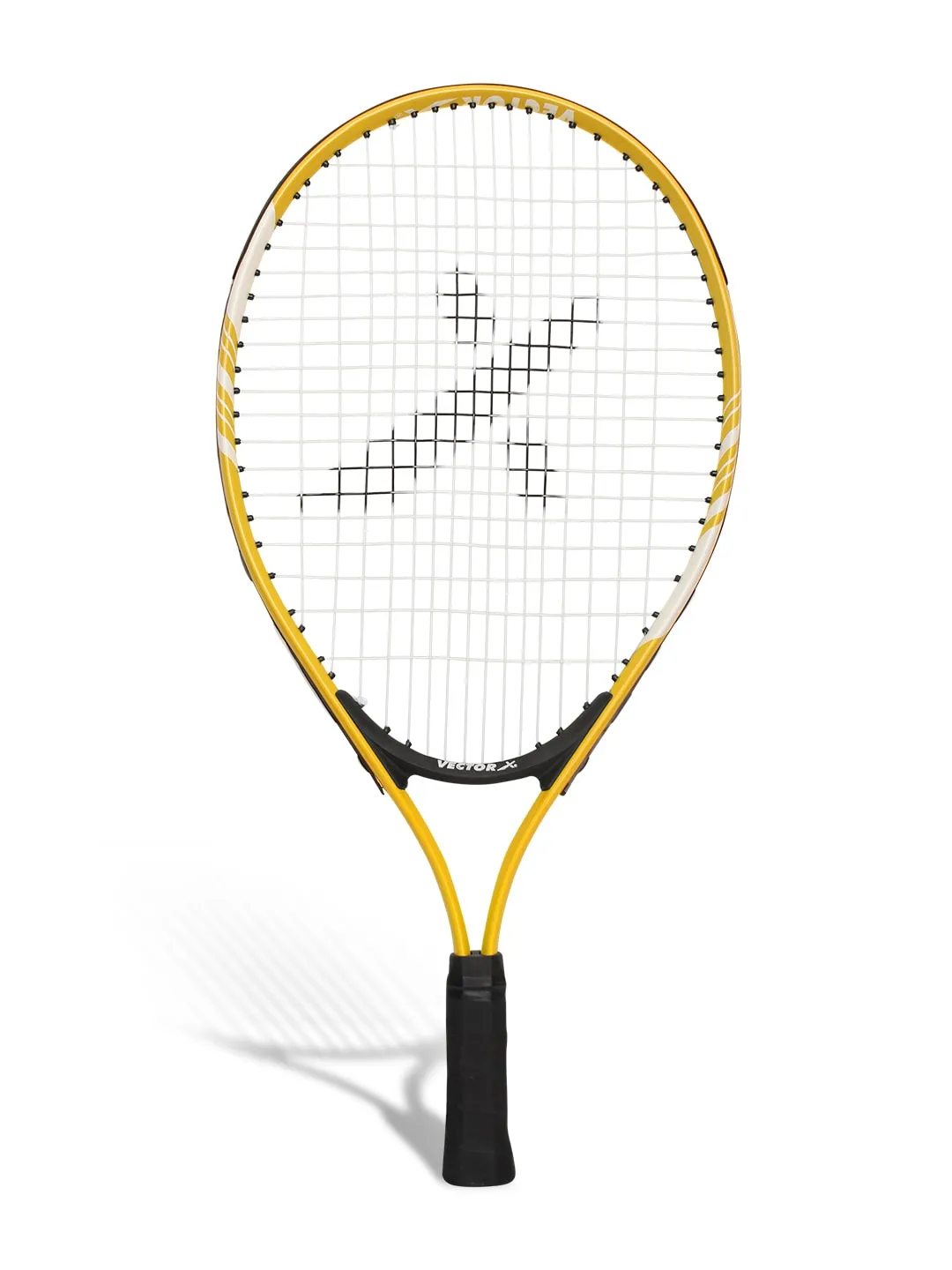 VECTOR X VXT 520 21 inches with full cover Strung Yellow Strung G1 Tennis Racquet