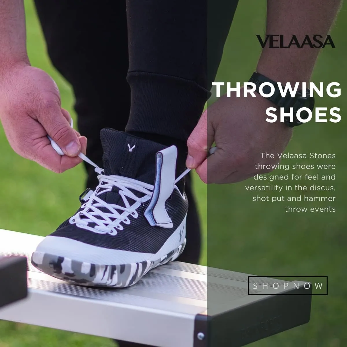 VELAASA Stones | Throwing Shoe | Men and Womens Discus Throw Shoes | Shotput and Javelin Shoes | for Running | Track and Field Equipment | Training Gear