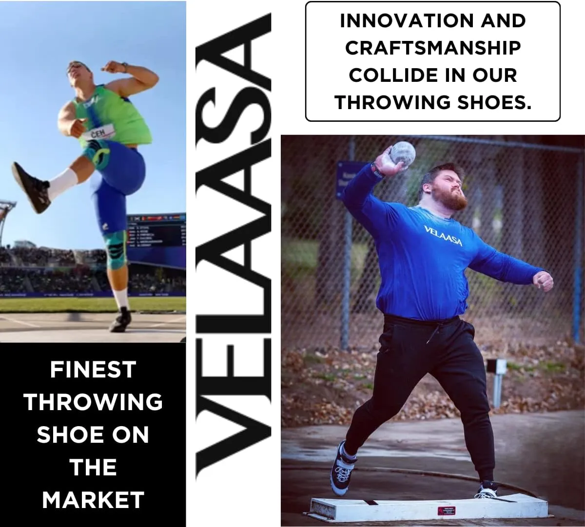 VELAASA Stones | Throwing Shoe | Men and Womens Discus Throw Shoes | Shotput and Javelin Shoes | for Running | Track and Field Equipment | Training Gear