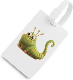 Very Hungry Caterpillar Luggage Tag for Travel Bag Cute Suitcase Identify Labels Baggage Tags White-Style