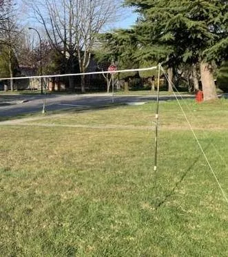 Victor 7042 Outdoor Badminton Post Set With Net