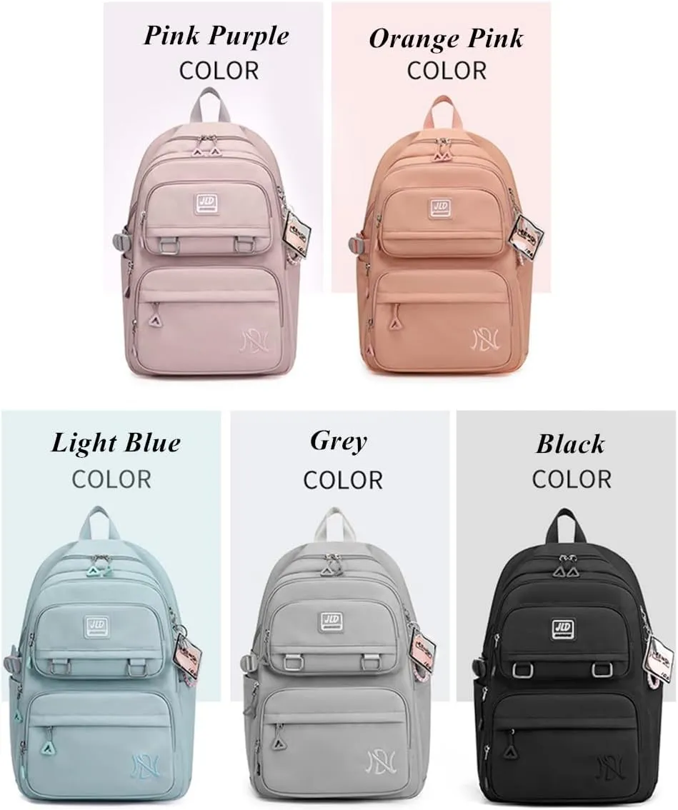 VIDOSCLA Solid Color Kids Girls Backpack Elementary Students Book Bag School Bag for Boys