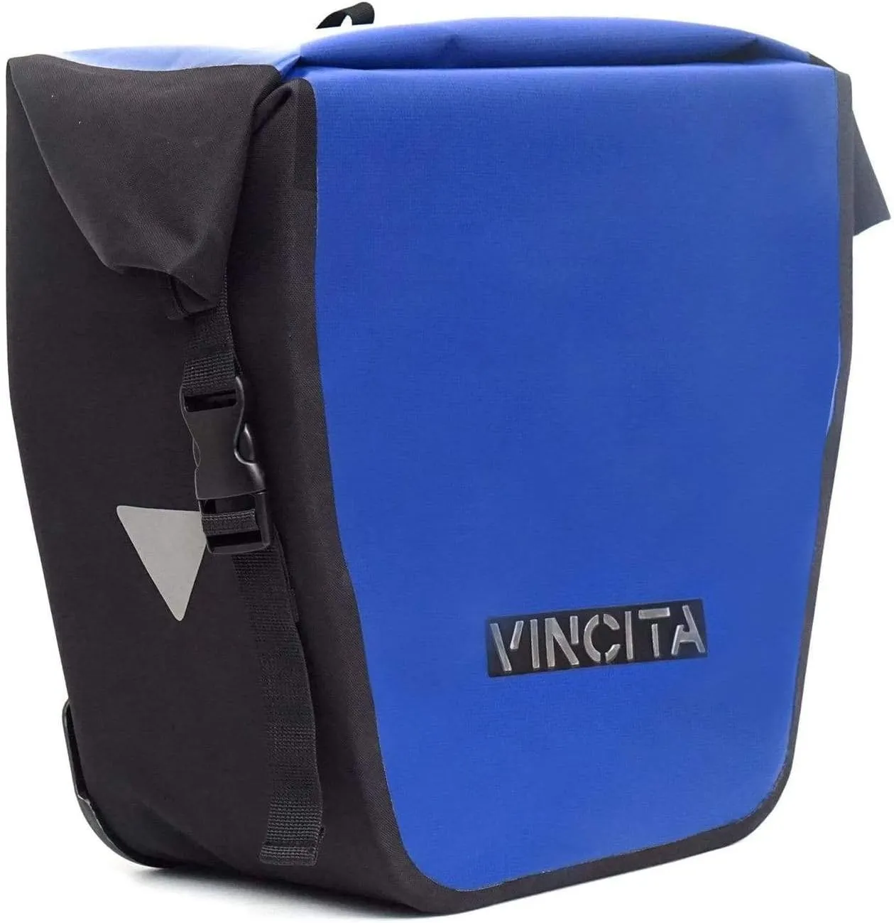 Vincita Small Single Pannier Water-Resistant Side Bags Adjustable Quick-Release Standard Clip with Rain Cover for Bicycle Cargo Rear Rack Saddle Bag Shoulder Bag Pannier Rack Bicycle Bag Bike